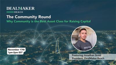 [EVENT] Nov 17th Webinar: Why Community is the Best Asset Class for Raising Capital