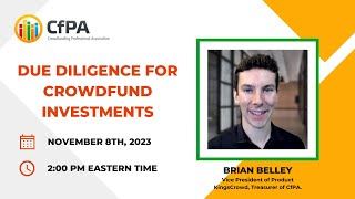 [Video]: Due Diligence for Crowdfund Investments